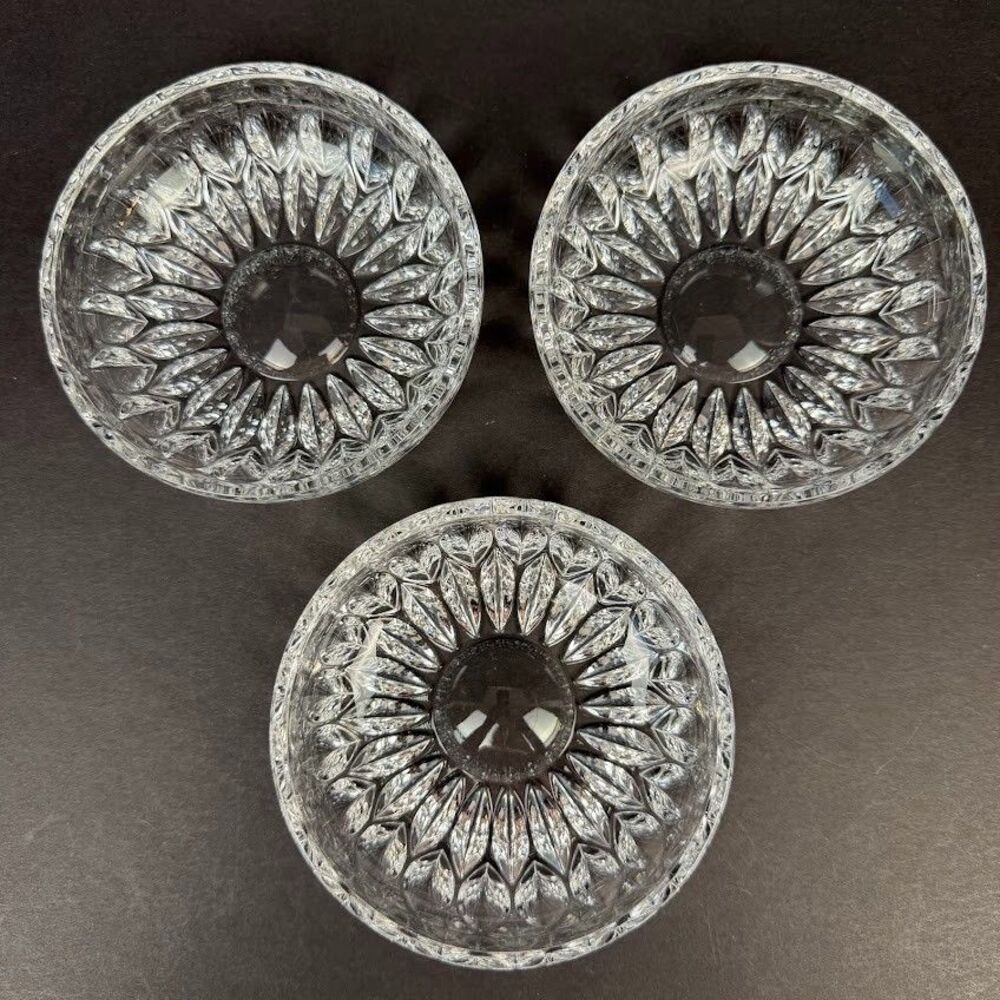 Set of 3 Vintage Gorham Althea 4.5 Inch Lead Crystal Candy/Trinket/Nut Bowls